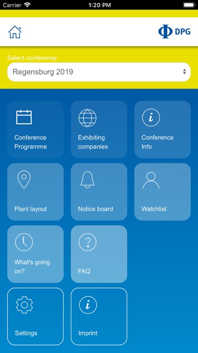 DPG Spring Meetings Screenshot