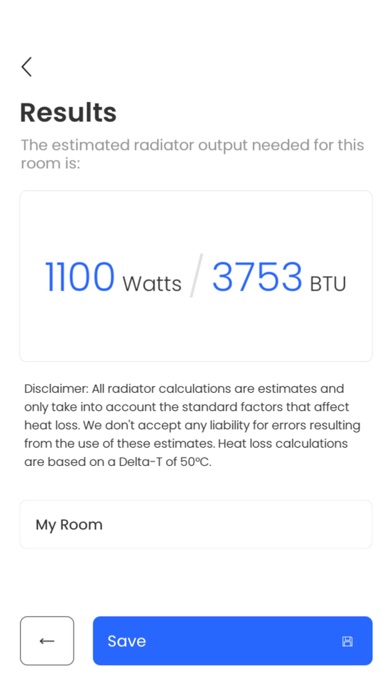 Radiator Calculator Screenshot