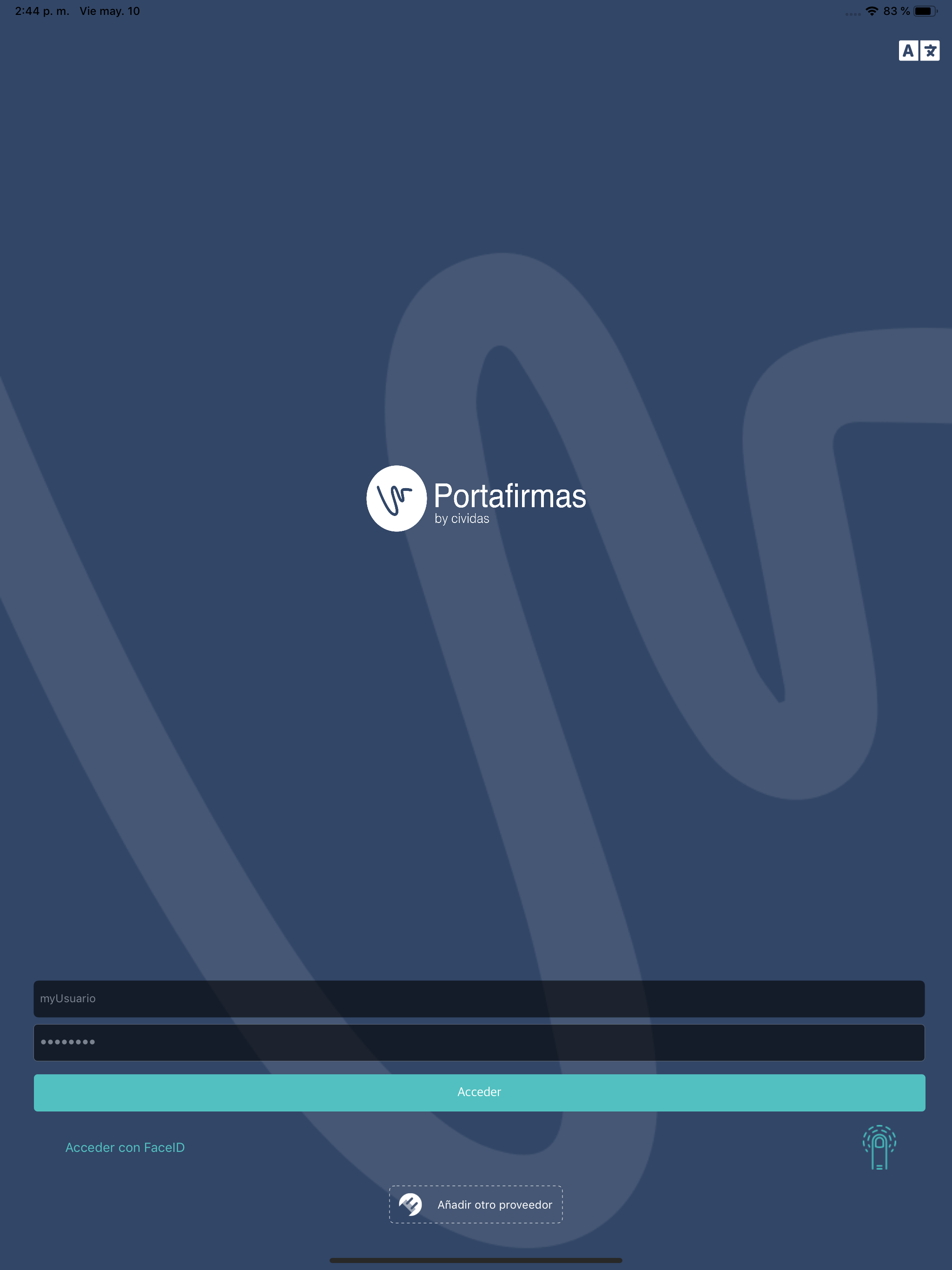 Portafirmas Cividas screenshot 9