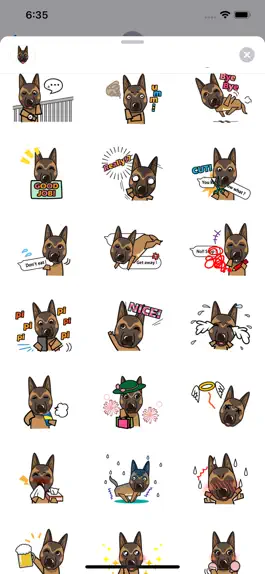 Game screenshot Cute Belgian Malinois Sticker apk