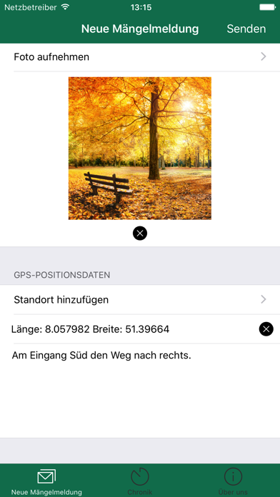 Melde-App Arnsberg Screenshot