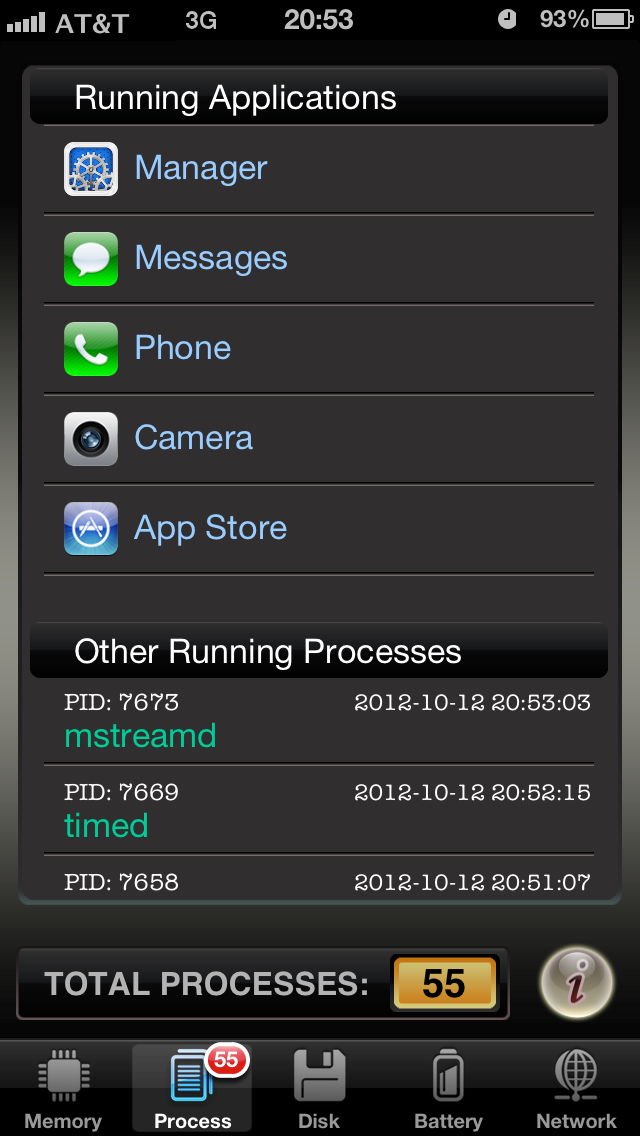Screenshot #3 pour SYS Activity Manager