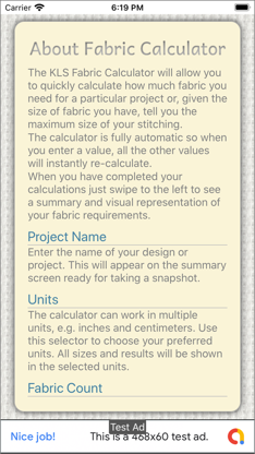 Fabric Calculator screenshot 3