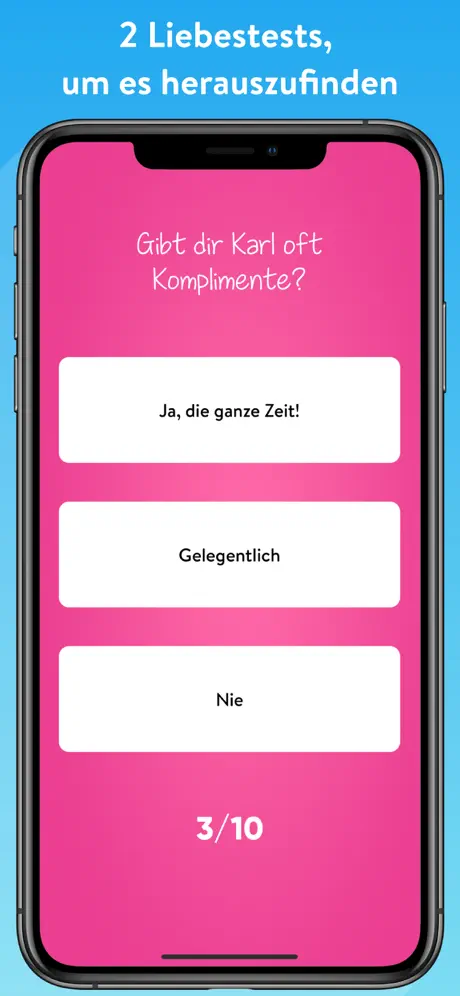 Liebes Test: Bist du verliebt?