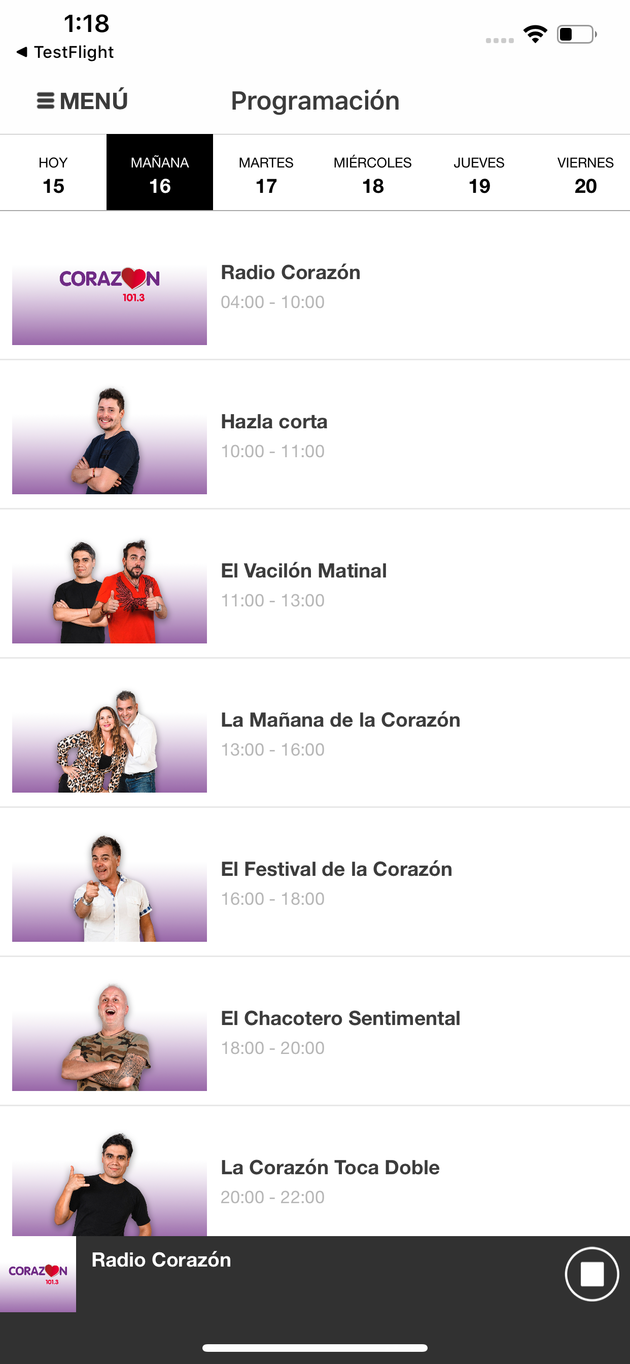 Radio Corazón Chile screenshot 6
