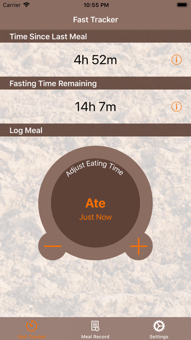 MyFast Track app screenshot