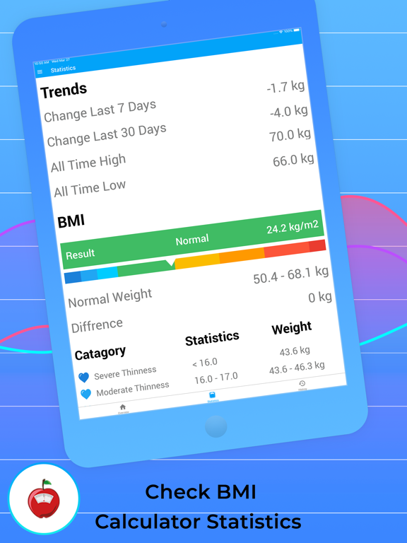 Screenshot #5 pour Weight Tracker for Weight Loss