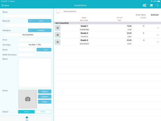 TapPOS Inventory Sale Manager iPad screenshot 10 - Business app