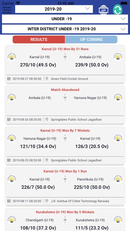 Haryana Cricket Live