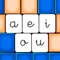 Panel de vocales is a vowel pairing game, which helps the recognition of vowel spellings, both lowercase and uppercase