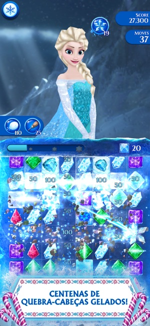 Quebra-cabeça Frozen Azul - Fazendo a Nossa Festa