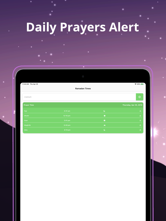 Ramadan 2019: calendar & times iPad screenshot 4 - Education app