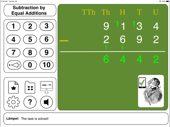 Lehrer Lämpel: Subtraction app screenshot
