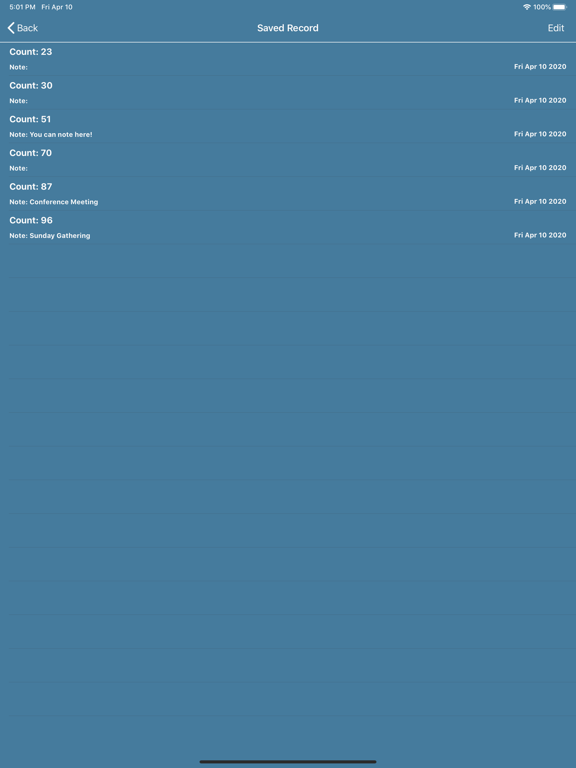 ClickCounter iPad screenshot 5 - Utilities app