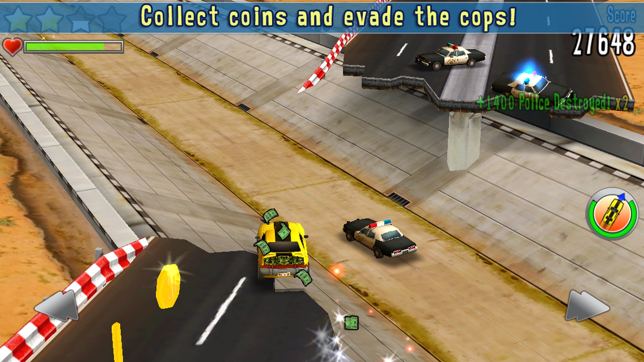 Screenshot do app Reckless Getaway