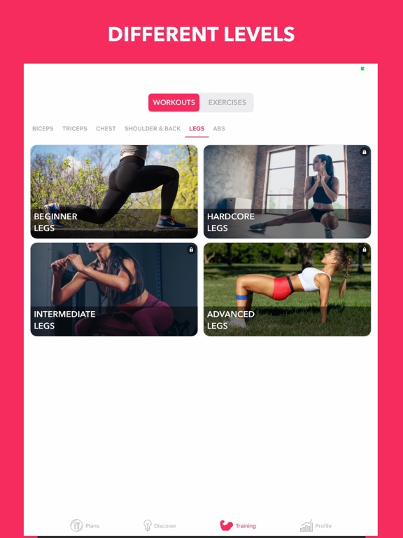 Easy Home Workout Women NO GYM iPad screenshot 7 - Health & Fitness app