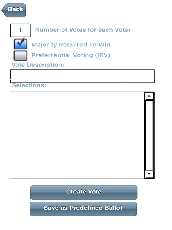 BallotClick iPad screenshot 3 - Productivity app