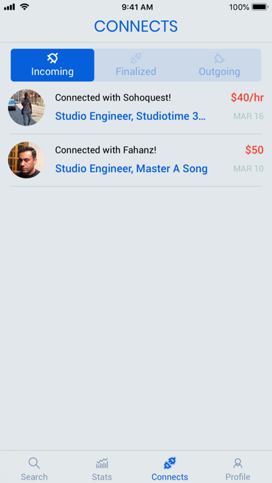 Artist Connect App Screenshot