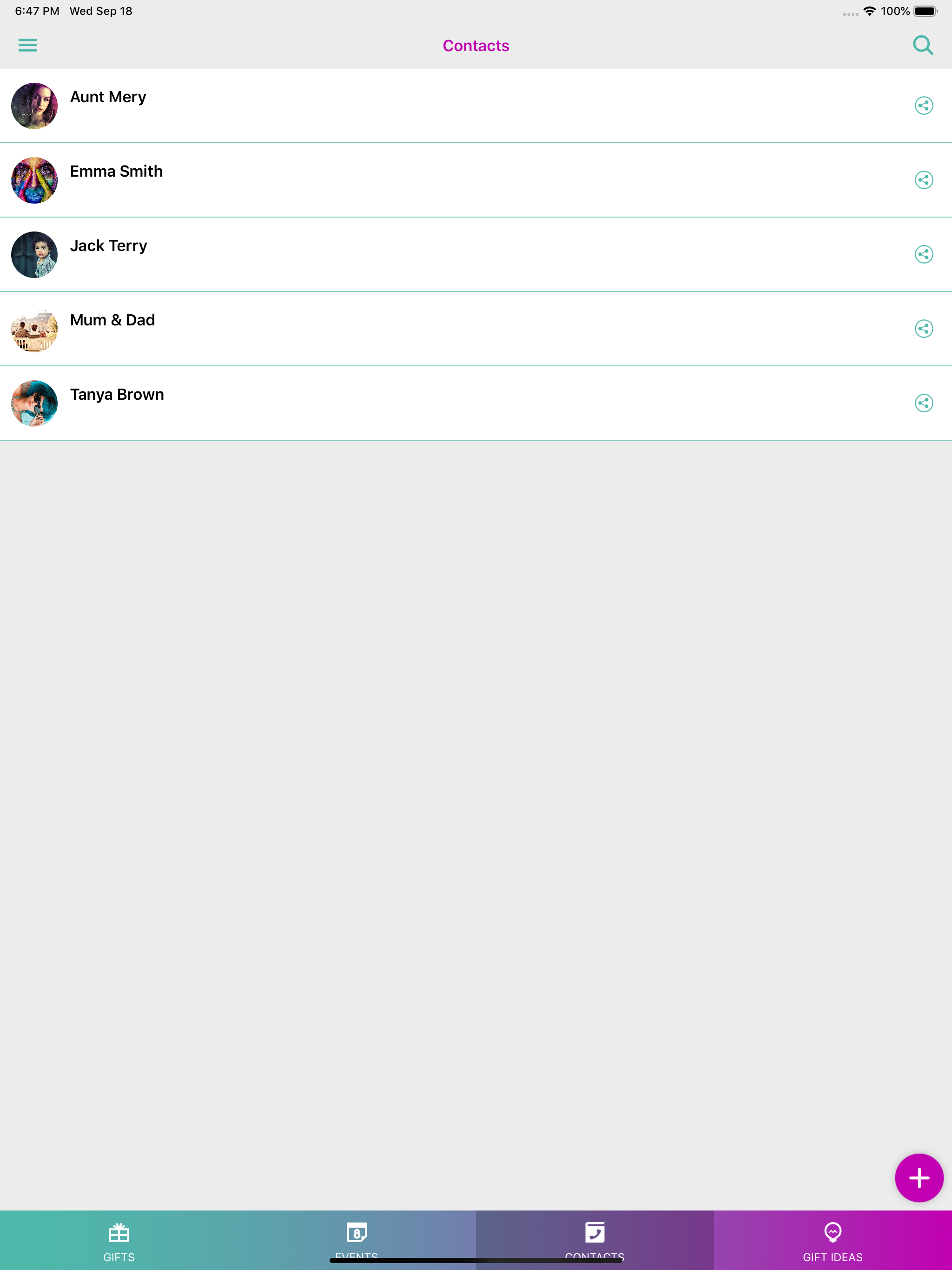 GiftLog - Gift List Manager