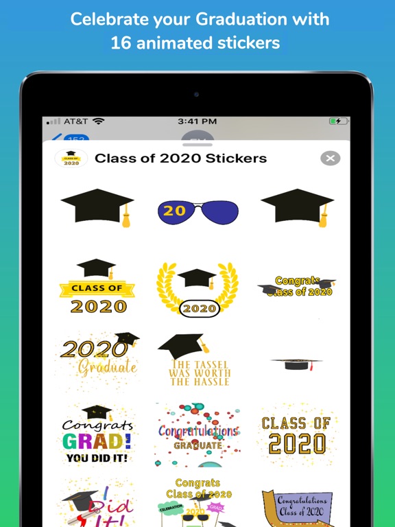 Screenshot #4 pour Class of '20 Animated Stickers