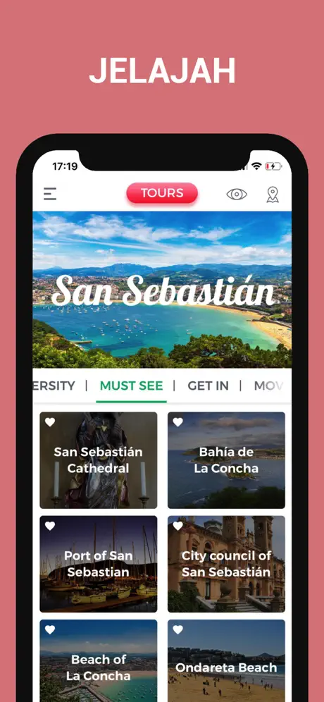 San Sebastián Perjalanan