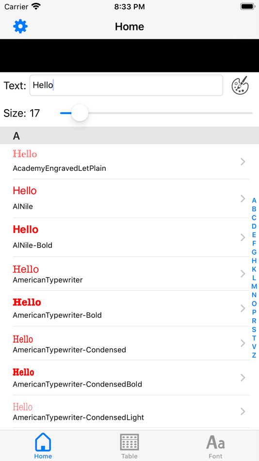 #1. FontImage (iOS) 由: Motoki Takahashi