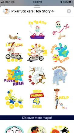 Pixar Stickers: Toy Story 4 iPhone image 2