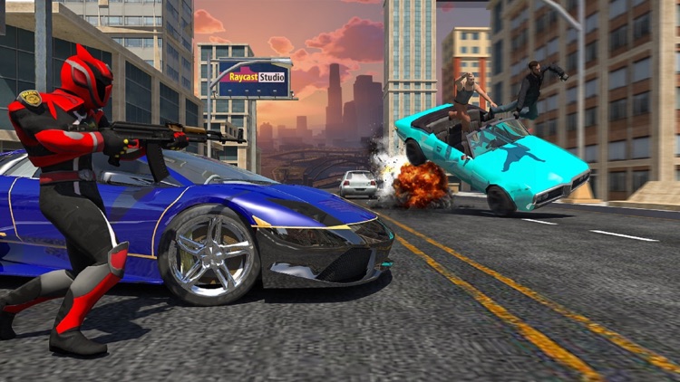 Police Robot War Hero Car Game