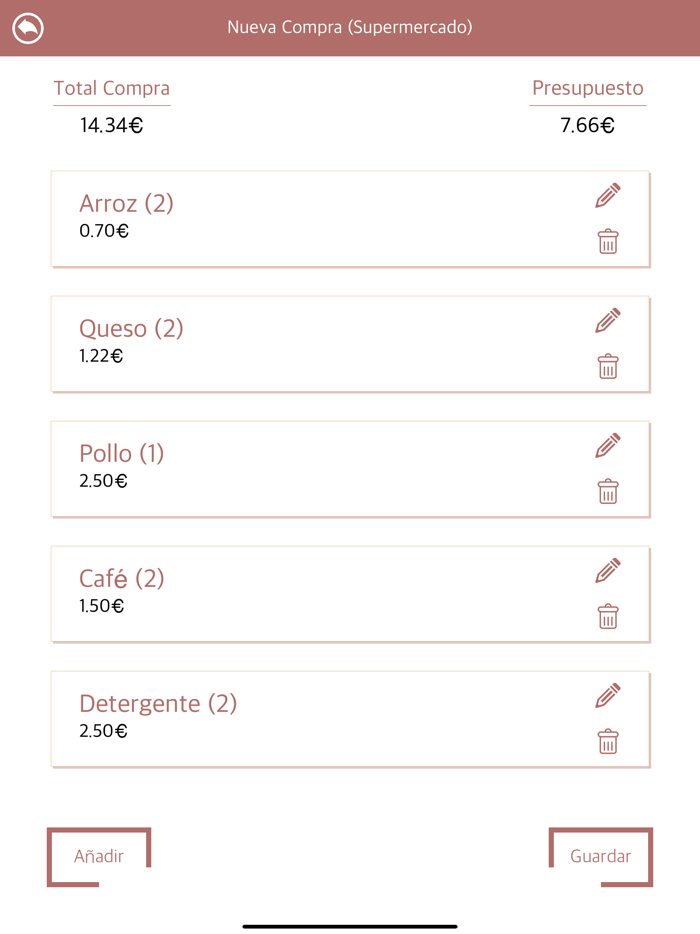 Encesta - Easy Shopping List