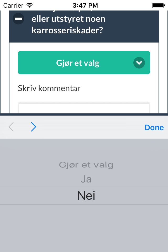 BilAppen screenshot 2