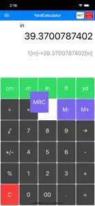 Yard Calculator -yard conv- screenshot #2 for iPhone