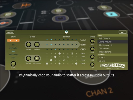 Scatterbrain Audio Splitter iPad app afbeelding 1