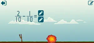 Math Shot Subtract Fractions screenshot #5 for iPhone