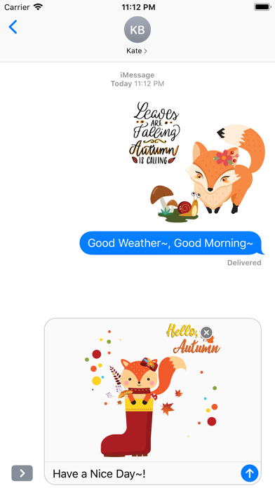 Autumn - Greetings with Animal Screenshot