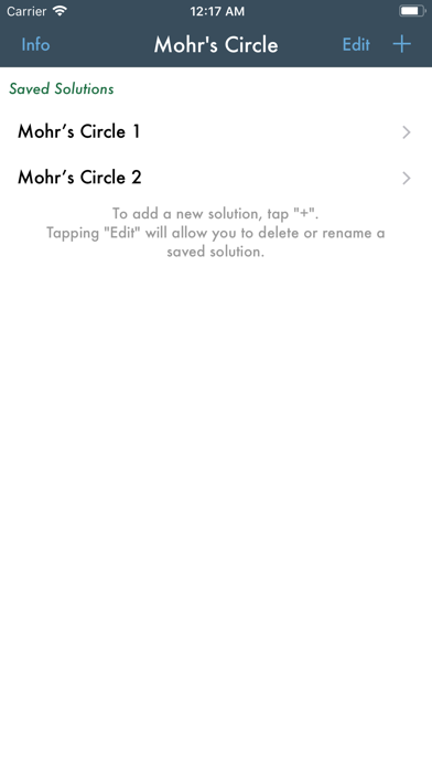 Mohr's Circle Screenshot