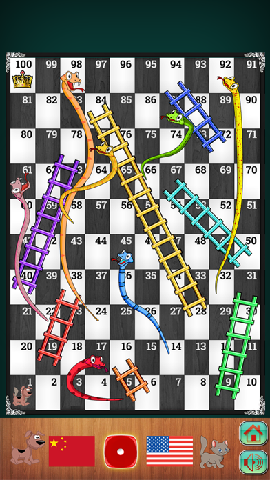 Snakes and Ladders - dice game Screenshot
