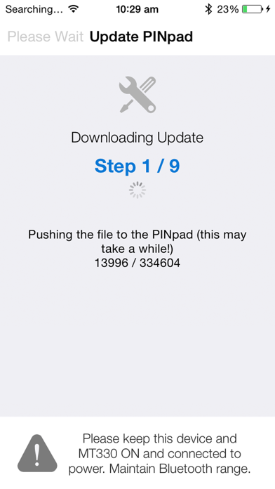 MT330 Update Screenshot