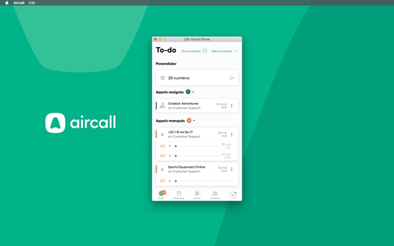 Screenshot #1 pour Aircall - Téléphonie VoIP