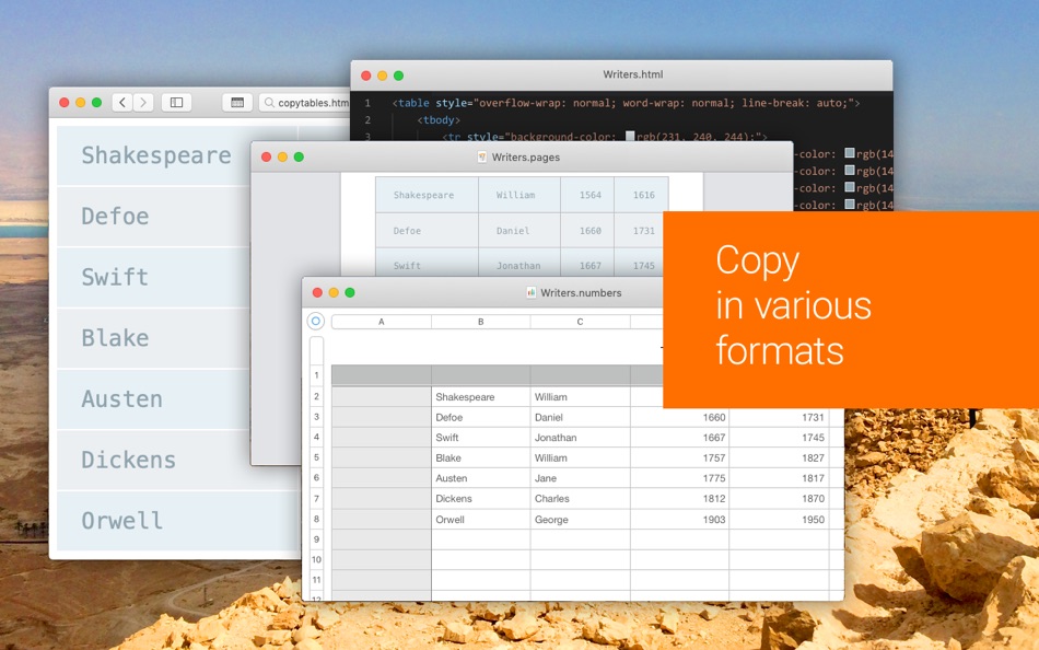 #3. Copytables (macOS) 由: Georg Barikin