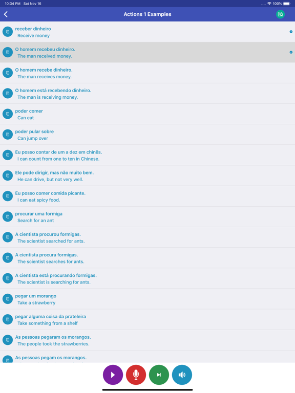 Learn Portuguese Daily iPad screenshot