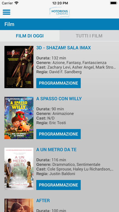 Notorious Cinemas Webtic Screenshot