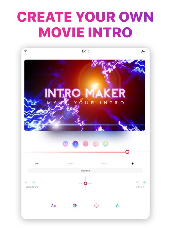 Screenshot #4 pour Intro Music Video, Movie Maker