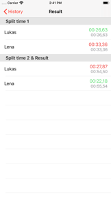 Stopwatch for coaches screenshot
