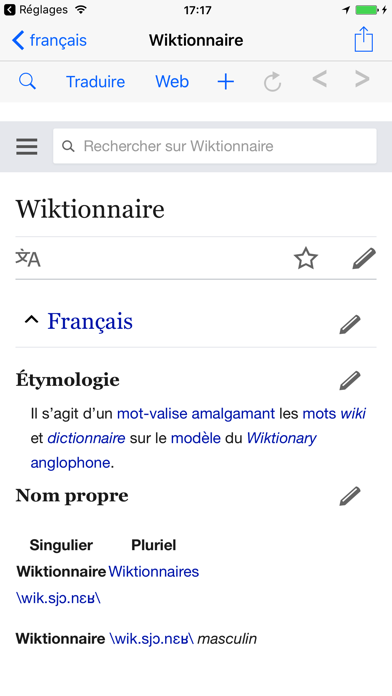 Screenshot #1 pour Wiktionnaire lecteur