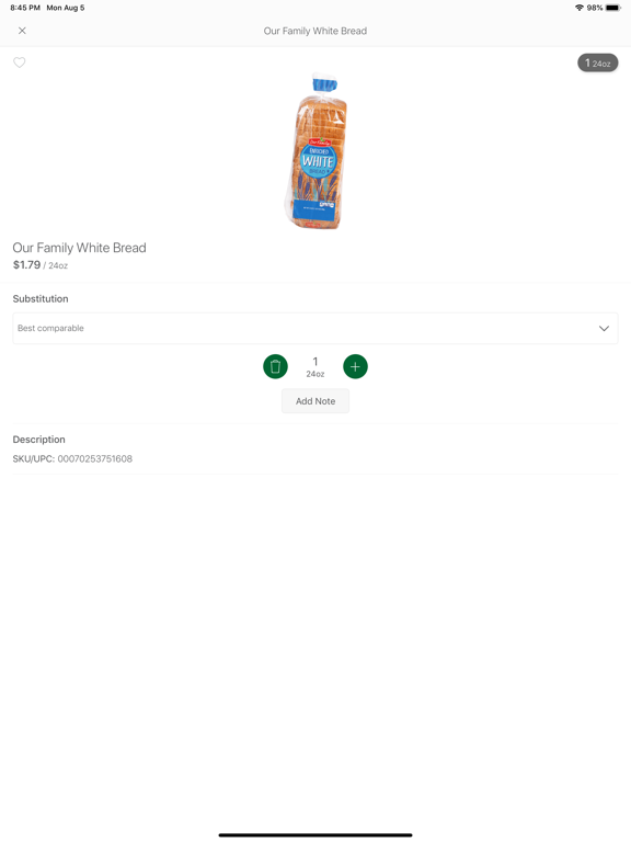 Fourwinds Market iPad screenshot 2 - Shopping app
