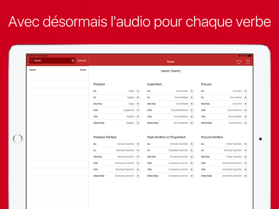 Screenshot #4 pour Les Verbes Portugais