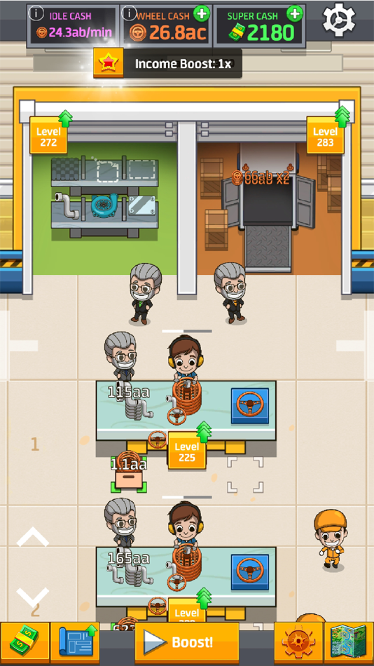 #6. Idle Factory Tycoon: Business! (iOS) Podle: Kolibri Games GmbH