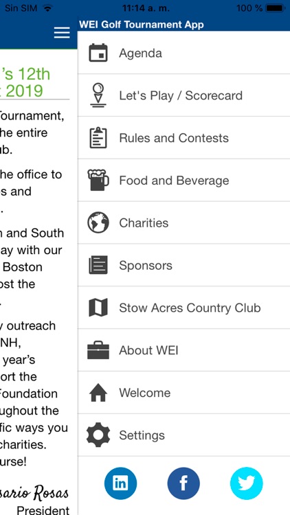 WEI Golf Tournament App