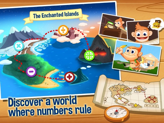 Monkey Math - Jetpack Pro iPad screenshot 1 - Education app