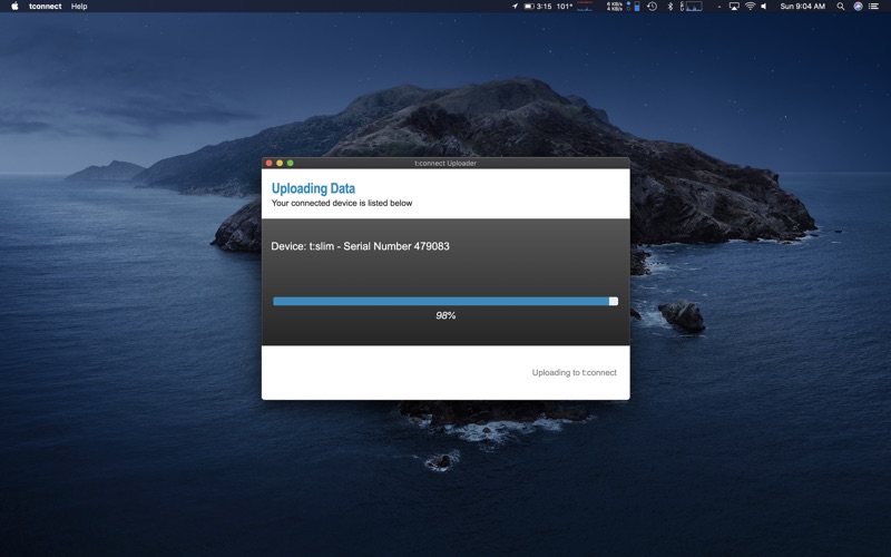 t:connect uploader iphone screenshot 3
